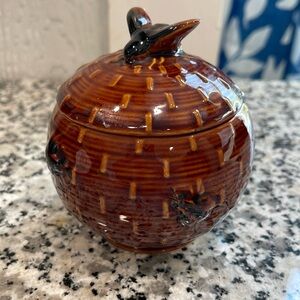 Vintage honey pot